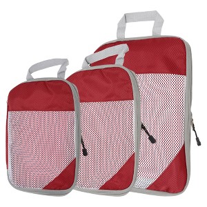 Unique Bargains Luggage Organizer Travel Bags for Travel Red 1 Set - 1 of 4
