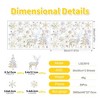 Unique Bargains Christmas Snowflake Window Clings 2 Piece Polyvinyl Chloride Colorful 11.8"x7.9" 1 Set - 3 of 4