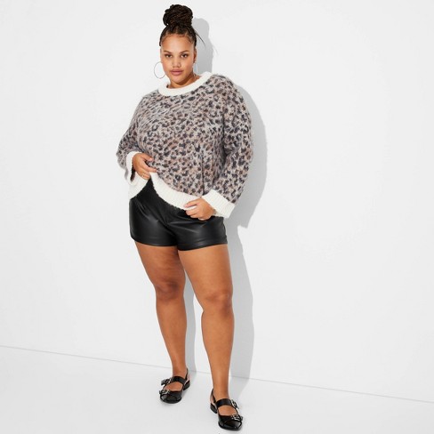 Target leopard print sweater top