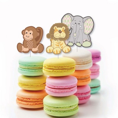 Noah's Ark Animal Shaped Baby Shower Cut-Outs, 24 Count