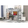 Twin Size Loft Bed with Desk and Writing Board - 3 of 4