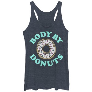 Women's CHIN UP Body By Donuts Racerback Tank Top - 1 of 3
