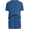 Lands' End Men's Short Sleeve Knit Jersey Short Sleep Set - 3 of 4