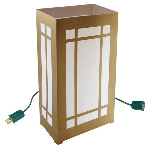 Lumabase 10ct Electric LED Luminaria Kit Gold Window - 1 of 3