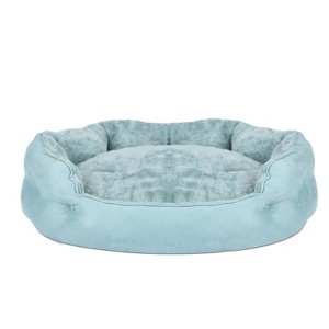 PureWags Small Dog Bed, Round Cat Bed Washable for Indoor Cats, Non-Slip Base and Removable Cushion, Pet Bed for Puppy and Kitten - 1 of 4