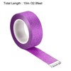 Unique Bargains Adhesive Decorative DIY Arts Gift Wrapping Craft Glitter Tapes 3 Pcs - 2 of 4