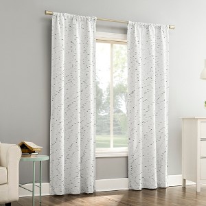 Sun Zero Sylo Slub Magnetic Closure 100% Blackout Rod Pocket Curtain Panel - 1 of 4