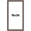 PosterPalooza | Panoramic Ornate Black Picture Frame - UV Acrylic, Foam Board Backing, Hanging Hardware - 2 of 4
