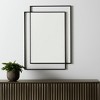 HomeRoots 43" Gray Metal Double Frame Accent Mirror - 2 of 4