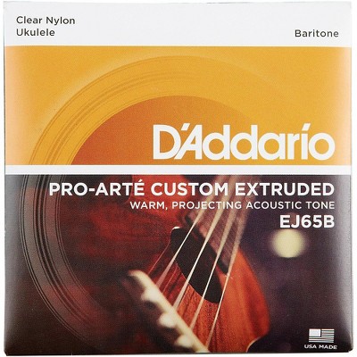 D'Addario EJ65B Pro-Arte Custom Extruded Baritone Nylon Ukulele Strings