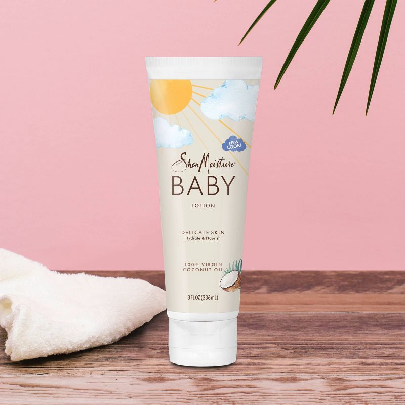 SheaMoisture Baby Lotion 100% Virgin Coconut Oil Hydrate &#38; Nourish for Delicate Skin - 8 fl oz, 6 of 14