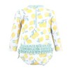 Hudson Baby Girls Rashguard Baby Swimsuit, Mint Lemons - 2 of 2