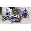 Blue Rose Polish Pottery 1289 Zaklady Christmas Tree Luminary - 3 of 3