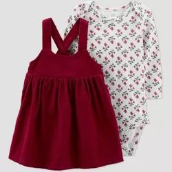 Carter's Just One You® Baby Girls' Top & Bottom Set - Dark Red