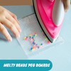 Darice Fuse Beads Pegboards  - 5 Pack Melty Beads Peg Board, Large Clear Plastic Boards Kit for Kids and Adults - 3 of 4