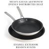 Gibson Lockton 2 Piece Aluminum 10 Inch and 12 Inch Frying Pan Set in Linen - 3 of 4