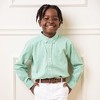 Hope & Henry Boys' Organic Poplin Long Sleeve Button Down Shirt, Kids - 3 of 4