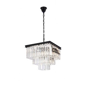 Elegant Lighting Sydney 13 - Light Chandelier in  Matte Black - 1 of 3