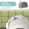 MaseiKar Cat Litter Box with Lid, Covered Litter Box for Indoor Cats with Tray, Scoop, Filter, 17" x 17" x 18.5" - 2 of 4