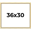 PosterPalooza | Simple Gold Picture Frame - UV Acrylic, Backing Board, Hanging Hardware Included - 2 of 4