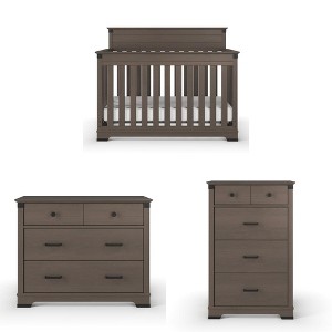 Child Craft Redmond 4-Piece Nursery Set, Includes 4-in-1 Convertible Crib, Dresser, Changing Topper, and Chest - 1 of 4