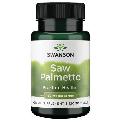 Swanson Saw Palmetto 160 mg 120 Softgels.
