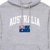 Men's - Instant Message - Australia Flag Graphic Fleece Pullover Hoodie - 2 of 4