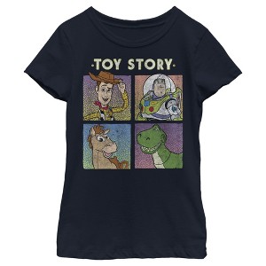 Girl's Toy Story Four Buds Panels T-Shirt - 1 of 4