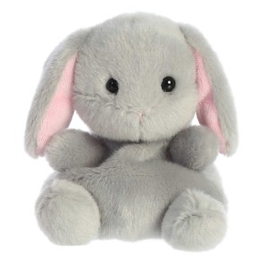 Aurora Mini Pebbles Bunny Palm Pals Adorable Stuffed Animal Grey 5" - 1 of 4