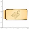 Black Bow Jewelry 14k Yellow Gold Plated Sterling Silver Arizona Coyotes NHL Money Clip - 2 of 3