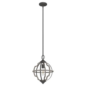 Hunter Fans 12" Stone Creek Mini Pendant Noble Bronze Ceiling Light - 1 of 1