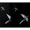 LA LEELA Men's Hawaiian Shirt Luau Solid Shirts Casual Short Sleeve Button Down Untuckit Shirts for Men S Onyx, Flying Birds - 2 of 3