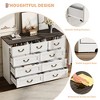 Dresser for Bedroom,  Wooden 9-Drawer Dresser, 47.2" Wide Chest of Drawers with Metal Handle, Dressers TV Stand, Dressers - 4 of 4