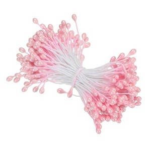 Unique Bargains DIY Craft Handmade Decorative Double Heads Artificial Flower Stamens 150 Pcs - 1 of 4