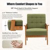 MOONMISS Mid-Century Modern Accent chair，Leisure Chair with Solid Wood Armrest and Feet,for Living Room Bedroom Studio chair - 3 of 4