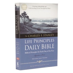 Charles F. Stanley Life Principles Daily Bible-NKJV - by  Thomas Nelson (Paperback) - 1 of 1