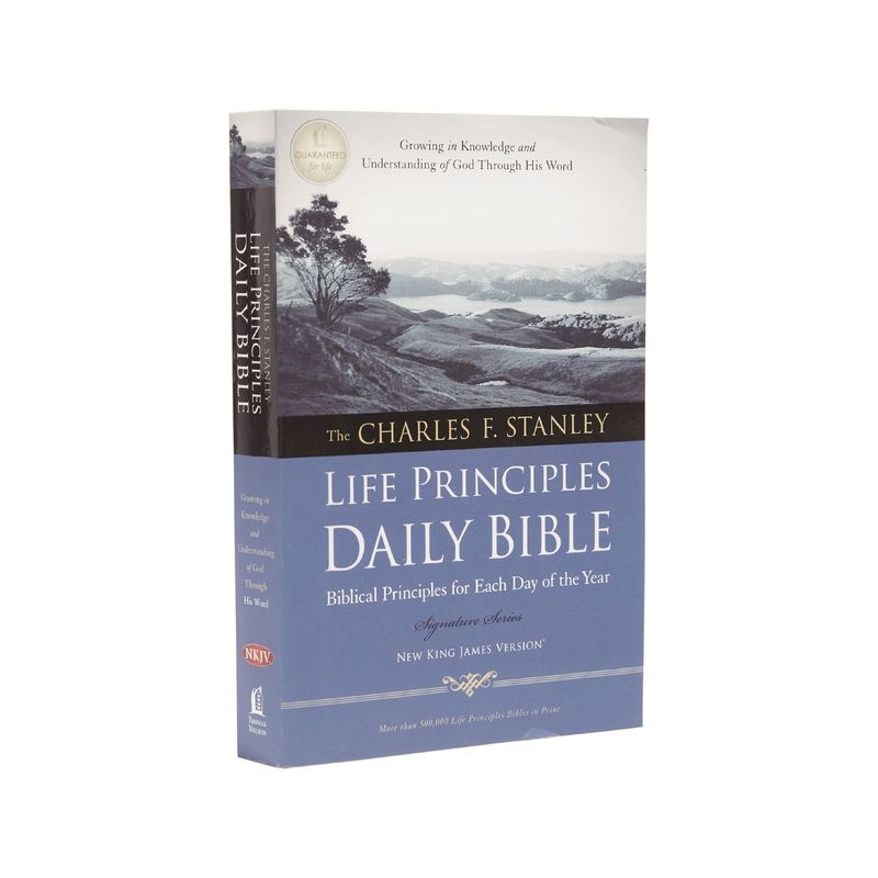 Charles F. Stanley Life Principles Daily Bible-NKJV - by  Thomas Nelson (Paperback), 1 of 2
