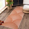 Machine Washable Area Rug Modern Abstract Decorative Non Slip Backing Low Pile Contemporary Lines Rugs - 2 of 4