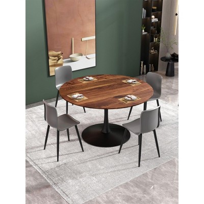 Sapphtopaz Tulip Dining Table Kitchen Table Round Dining Table Bar Table with Pedestal Base for Kitchen, Small Spaces
