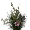 Vickerman Artificial Long Leaf Pine with Seeded Cedar, Eucalyptus Foliage, and Pinecones Crescent Swag. - image 4 of 4