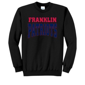 Adult Franklin High School Patriots Name Classic Fleece Crewneck