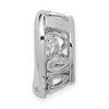 Black Bow Jewelry Platinum Plated Silver White or Pink CZ Sideways Heart Pendant, 20mm - 2 of 4