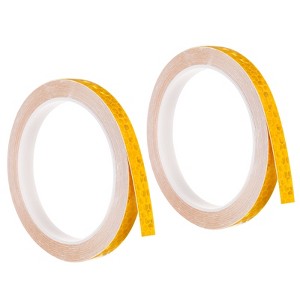 Unique Bargains Waterproof Adhesive High Visibility Safety Reflective Tape 2 Pcs - 1 of 4
