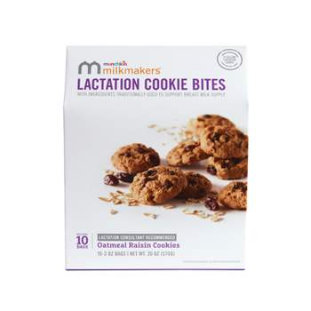 Munchkin Milkmakers Lactation Cookie Bites - Oatmeal Raisin - 20oz/10ct