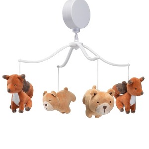 Bedtime Originals Animal Alphabet Bear/Fox Musical Baby Crib Mobile Soother Toy - 1 of 4
