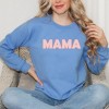 Simply Sage Market Women's Graphic Sweatshirt Pink Checkered Mama - 2 of 2