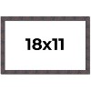 PosterPalooza | Slim Profile Brown Picture Frame - UV Acrylic, Backing Board, Hanging Hardware Included - 2 of 4