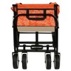 Grungis Trendy Lightweight Folding Wagon Cart,Colorful Prints Shopping Cart with All-Terrain Wheels,Utility Cart for Camping,Shopping,Sports - 4 of 4