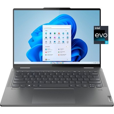 Lenovo Yoga 7i 14" 2.2K 2-in-1 Touchscreen Laptop, Intel Core i5-1335U, 8GB RAM, 512GB SSD, Windows 11 Home, Storm Grey