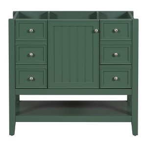 Osparple Modern Bathroom Vanity,Bathroom Sink Vanity with 1 Cabinet and 3 Drawers,Bathroom Sink Cabinet for Bathroom,Blue/Black/Green - 1 of 4
